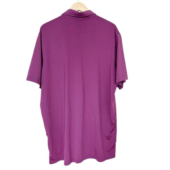 Greyson Red Blue Striped Short Sleeve Golf Polo Sz XL - Picture 6 of 6